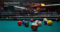 Desktop Screenshot of kingsmileybilliards.com